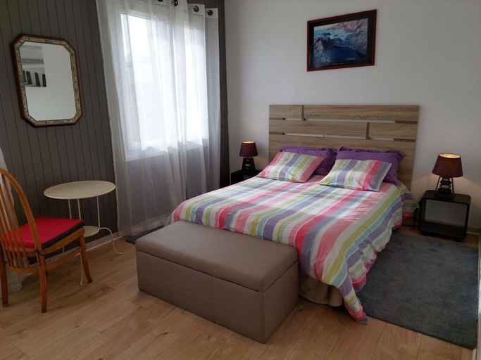 Bedroom 2, Stone House in Plouarzel Near Sandy Beaches, Finistère