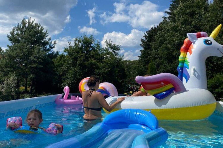 Pool, Holiday Cottage in the Countryside, Belczna, Łobez