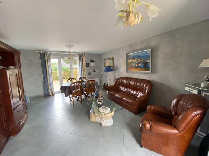 Living area 5, Pretty Terraced House Near the Beach, Damgan, Morbihan