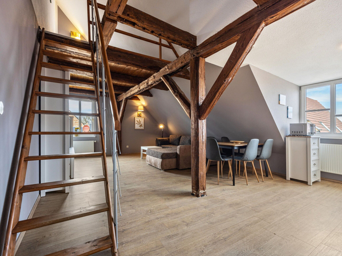 Living room 4, Stilvolles Studio Nahe Muritzsee in Buchholz, Mecklenburgische Seenplatte