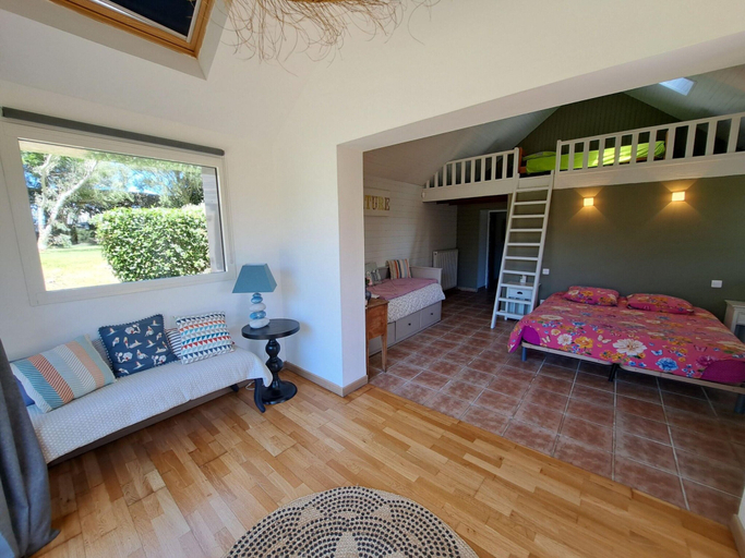 Bedroom 2, Breton Granite Stone House Near the sea, Finistère