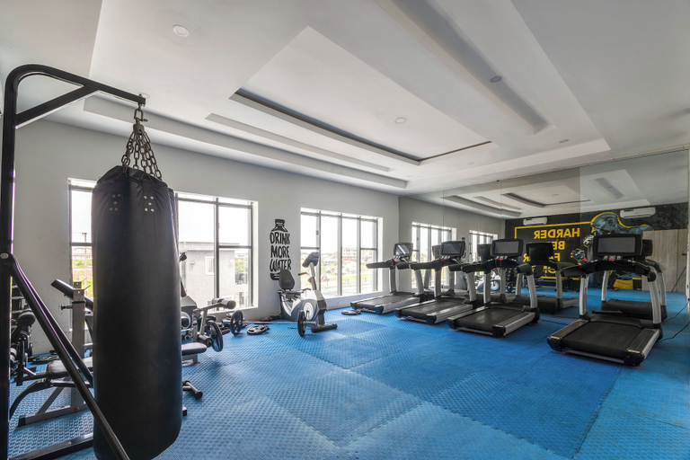 Fitness facility 2, Luxury Lagos Apartment With 3 Bedrooms, Eti-Osa