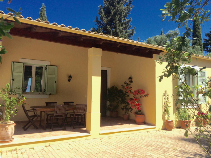 Exterior & Views 1, Gastouri Villa Pascalia with heated pool in October and views, Ionian Islands
