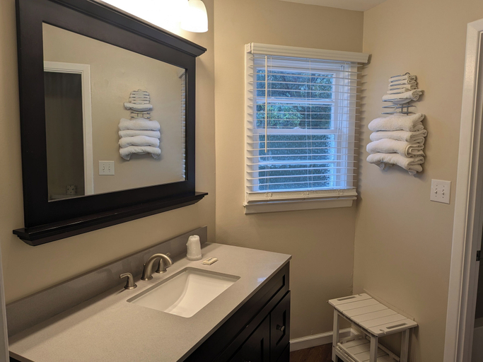 Bathroom 4, Early American Motel, Marshall