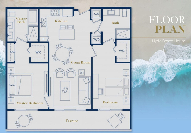 Room 5, Luxury 2 Br Oceanfront Balcony Beautiful Amenities, Broward