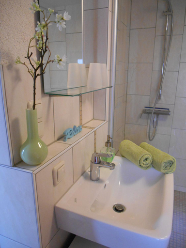 Bathroom, Ferienwohnung Villa Lutt, Lüneburg