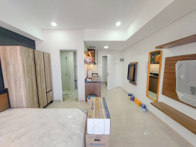 Bedroom 2, Relaxing Studio at Podomoro City Deli Medan Apartment By Travelio, Medan