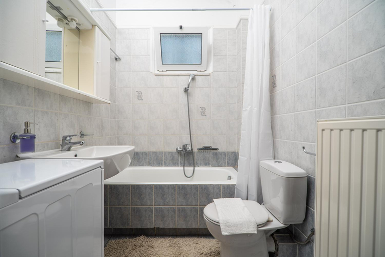 Bathroom 3, Villa Silva, Garden & Sea View, 3 BR, -10 min drive from center, Crete