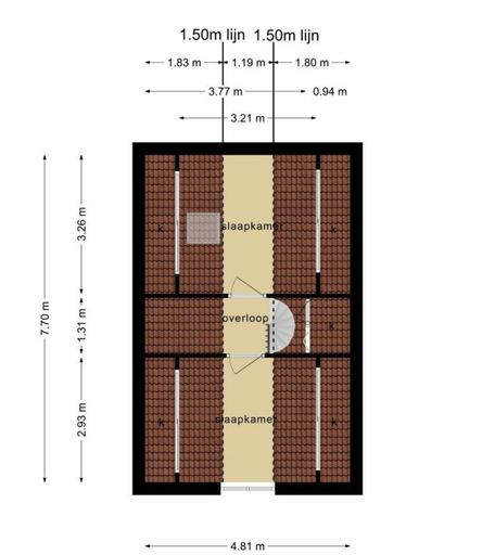 Floor plan 2, De Zon in Zeeland Holiday Residence, Vlissingen