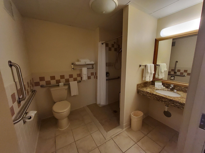 Bathroom 5, AmericInn by Wyndham Princeton IL, Bureau