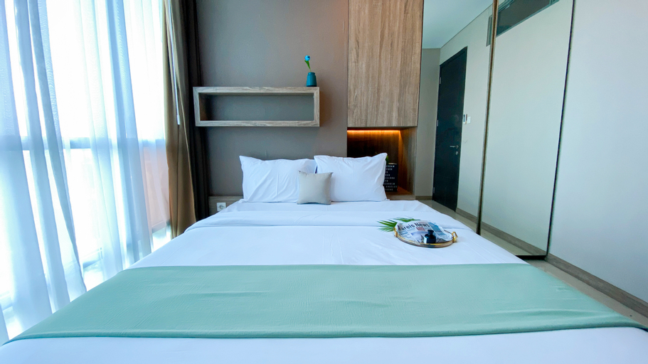 Homey Combined 3BR with Working Room at GP Plaza Apartment By Travelio, Central Jakarta