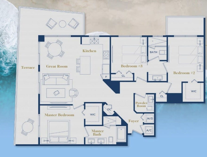 Room 3, Luxury 3 Br- Front Intercostal View Amazing Pools, Broward