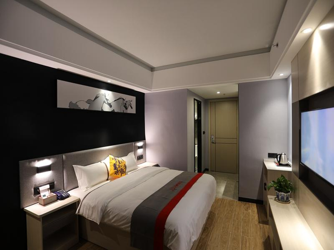 Bedroom 2, Jun Hotel Guangdong Jieyang Rongcheng District Penglin, Jieyang