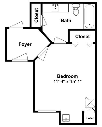 Floor plan, St Thomas Square #1204C by Resort Collection, Bay