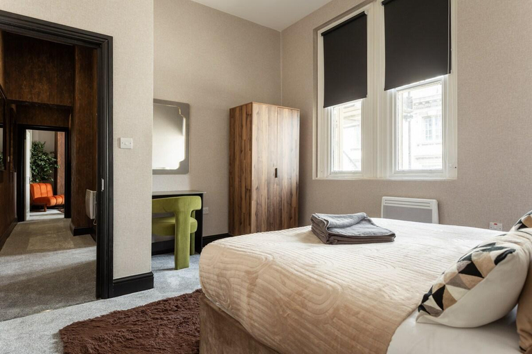 Bedroom 2, Crown Street Aparthotel, Calderdale