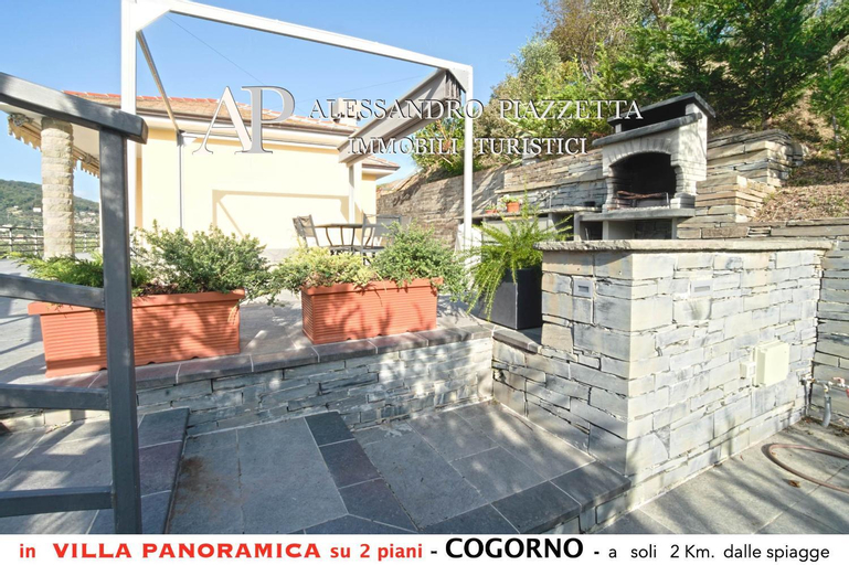 Exterior & Views 2, Appartamento B in villa con vista panoramica, Genova