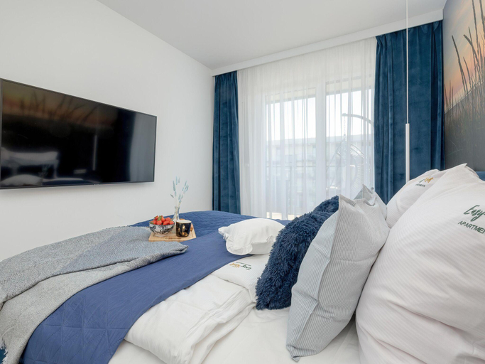 Bedroom 3, Comfortable apartment with pool and sauna, Kamień