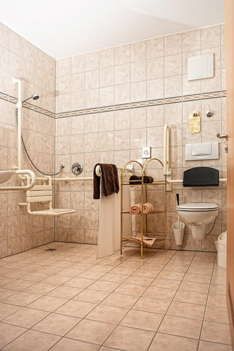 Bathroom 3, Hotel Zum Hirsch, Hildburghausen