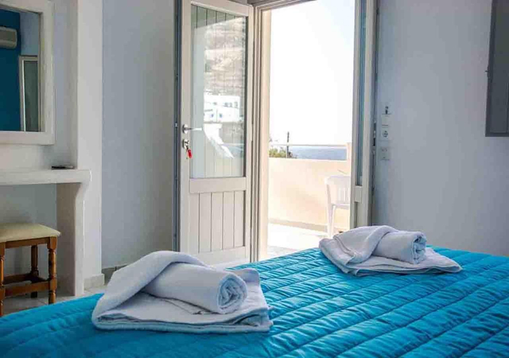Bedroom 2, Sail Inn Studios & Apartments, South Aegean