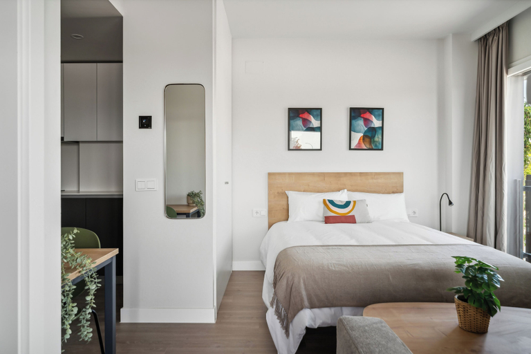 Bedroom 2, Truliving Vallecas by Habyt, Madrid