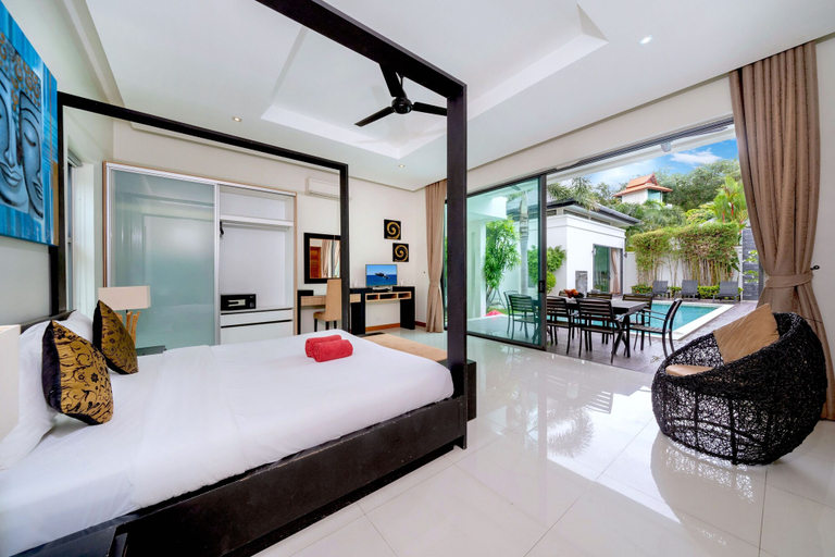Bedroom 3, Villa Talosy with Salt Pool near NaiHarn, Pulau Phuket