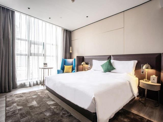 Bedroom, Wuxi Echarm Plus Hotel, Wuxi