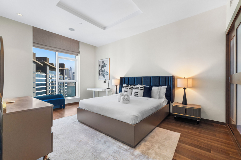 Bedroom 2, Waves - Palm Jumeirah Apt with Balco, Dubai