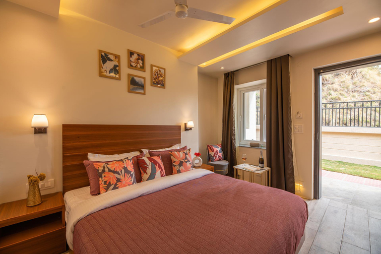 Bedroom 3, StayVista at Rolling Hills with Swimming Pool, Almora