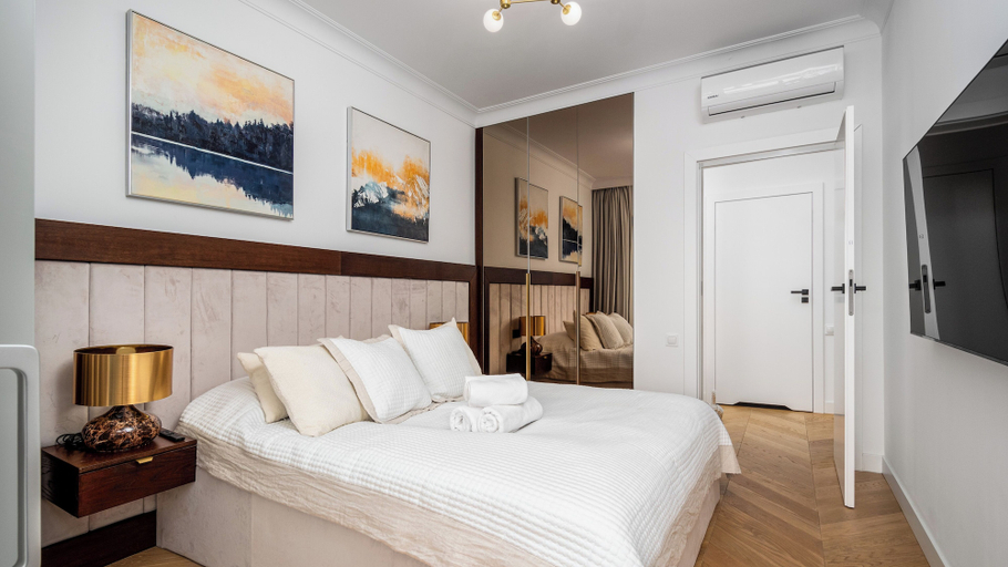 Bedroom 2, Apartamenty Sun & Snow Stranda, Giżycko