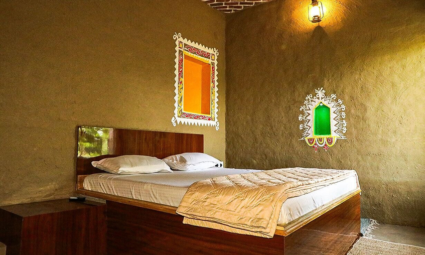 Bedroom 2, Mud Haven Farm, Jhajjar