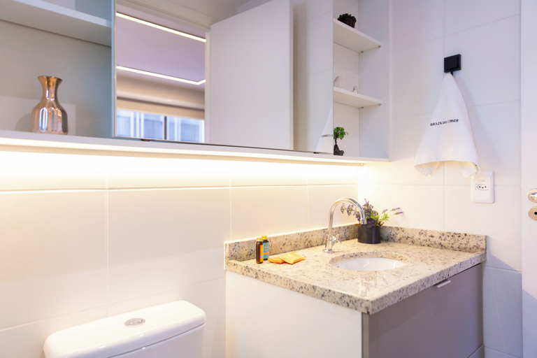 Bathroom 4, Estudio Pinheiros com piscina e academia, São Paulo