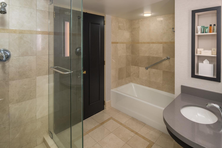 Bathroom 3, Hilton Portland Downtown, Multnomah
