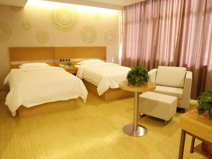 Bedroom 3, GreenTree Inn Ordos Kangbashi District Ulan Mulun Street Branch, Ordos