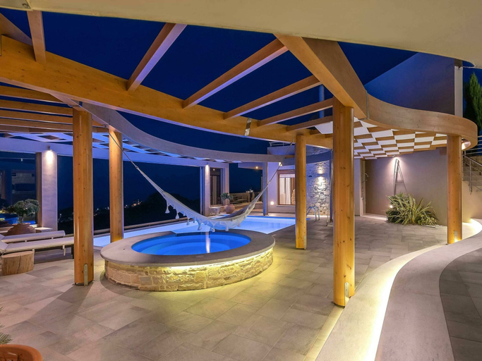 Pool 2, Luxury Villa With Heated Pool, Hamam, Hydromassage, Billiard, 700m to the Beach, Crete