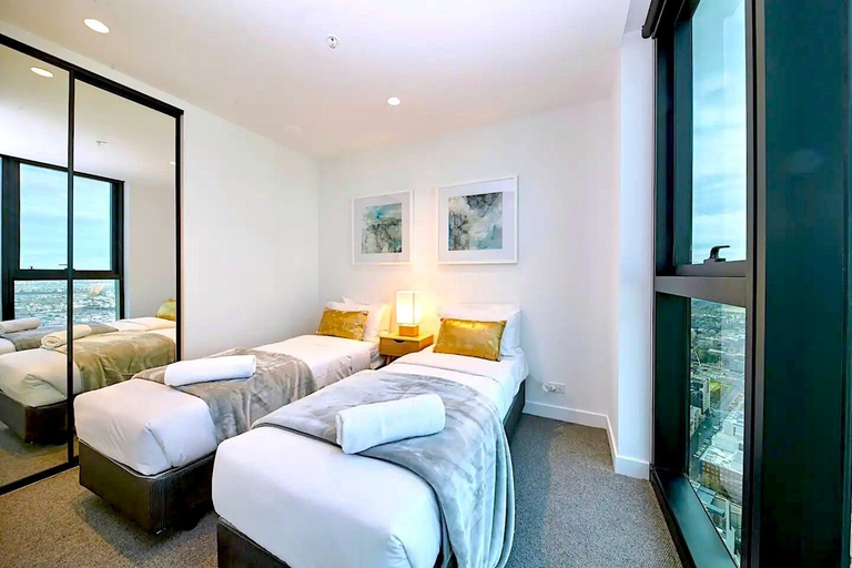 Bedroom 4, Mega Style Apartments Victoria One, Melbourne