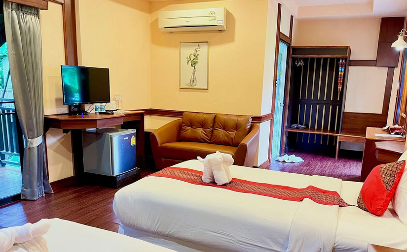 Bedroom 4, Khao Sok River Lodge Hotel, Phanom