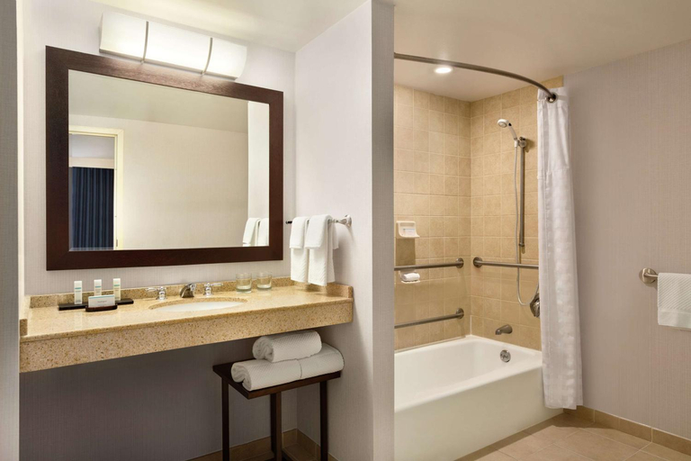 Bathroom 3, Embassy Suites by Hilton Boston at Logan Airport, Boston