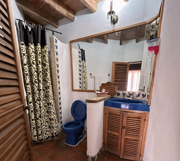Bathroom 5, Hotel-Museo Posada de la Misón, Tetipac