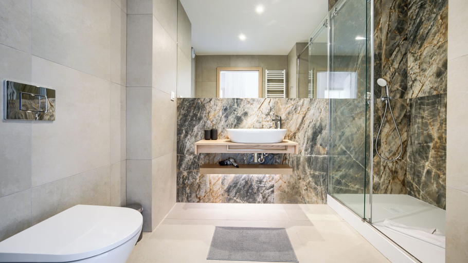 Bathroom, Apartamenty Sun & Snow Sea Shell Apartments, Kamień