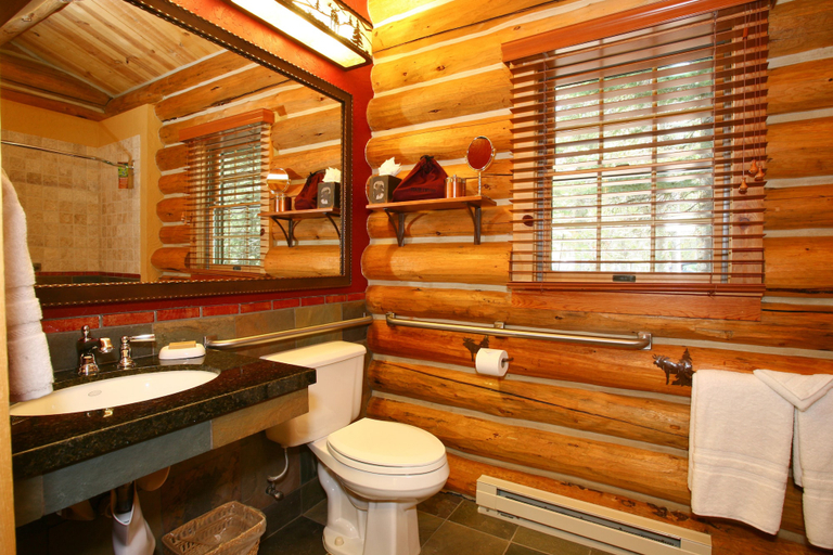 Bathroom 5, Jenny Lake Lodge, Teton
