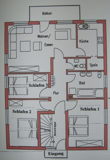 Floor plan, Am Reichenbach Modern Retreat, Emmendingen