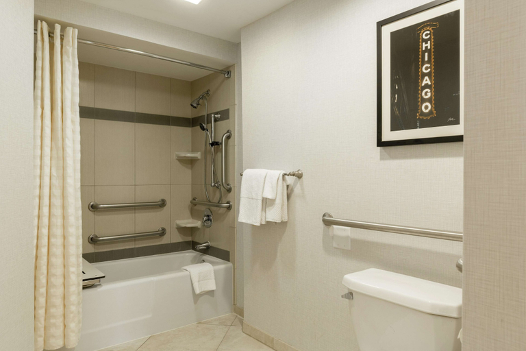 Bathroom 4, Hilton Chicago/Oak Lawn, Cook