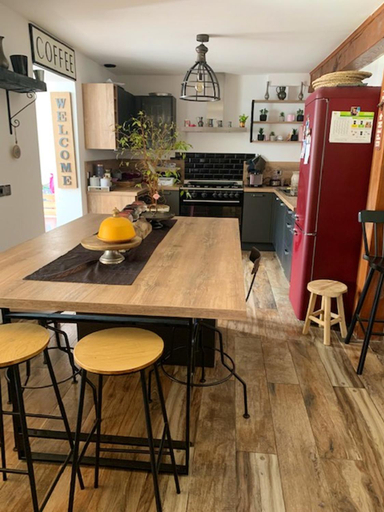 Kitchen, Villa elegante a Omerville avec piscine privee, Val-d'Oise