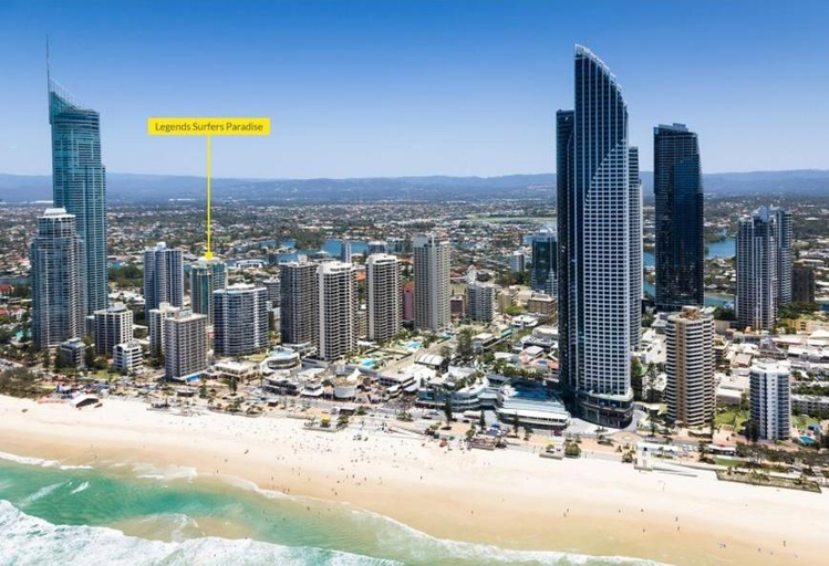 Exterior view 3, Surfers Ocean View. Large Fridge, Washing Machine, WIFI, Gold Coast