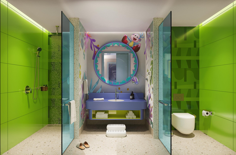 Bathroom 5, The Land of Legends Nickelodeon Hotels Antalya, Serik