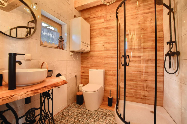 Bathroom 4, Domki u Kuliga, sauna, jacuzzi, Cieszyn