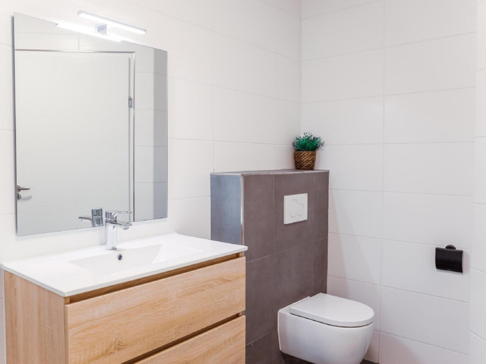 Bathroom 5, Detached Bungalow with Decorative Fireplace near Veluwe, Barneveld
