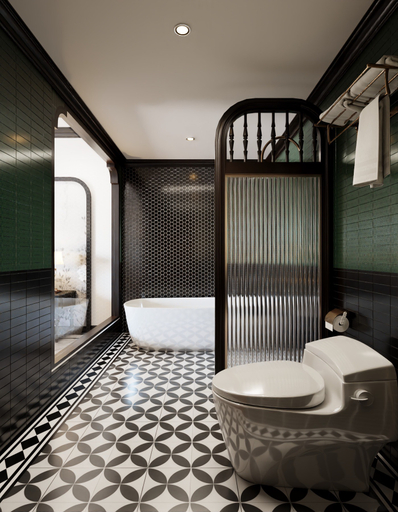 Bathroom 4, Mercy Emerald Hotel, Da Nang