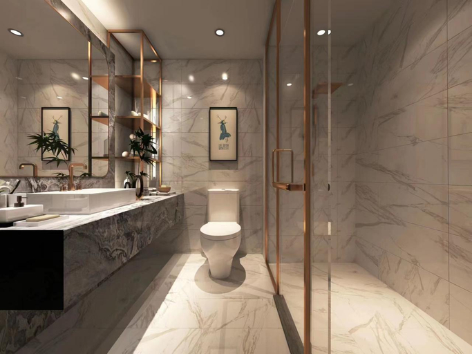 Bathroom 2, Poltton International Service Apartment Changtai Taoli Chunfeng, Zhangzhou
