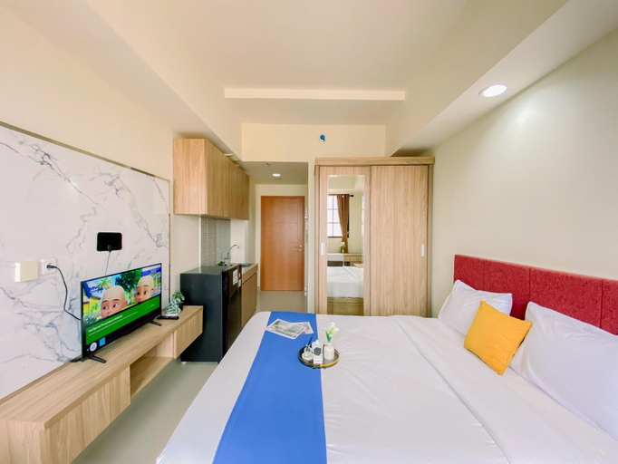 Bedroom 4, Comfy and Minimalist Studio Apartment at Evenciio Margonda, Depok